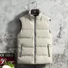 Mäns västar 2023 Waistcoat Winter Casual Coat Stand Collar Down Men Women mode ärmlös väst streetwear hög kvalitet