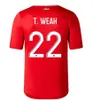 Maillot LOSC Lille maillots de football 2023 2024 J.DAVID ANDRE BAMBA FONSECA BURAK T.WEAH maillot 23/24 domicile hommes maillots de football