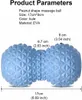 Palline per fitness Palla per massaggio alle arachidi EVA Palla per massaggio doppia lacrosse Palla per mobilità per fisioterapia Strumento per massaggio dei tessuti profondi Piede posteriore per la mano 230811