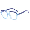 Occhiali da sole Fashion Anti Blue Light Men Frame Pc occhiali da donna vetri quadrati femminile oculare