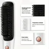 2023新しいデザインIonic 2 in 1 Curler Electronic Straightener Brush Comb