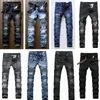 Jeans masculinos angustiados rasgados jeans jeans slim motocicleta moto motociclista causal calças jeans hip hop jeans roupas de jeans