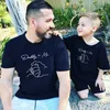 Tenues assorties à la famille et moi chemises assorties papa + moi imprimé drôle famille correspondant t-shirts cadeau de fête des pères papa fille fils tenue vêtements