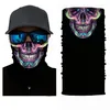 Bandanas Cycling Motorcykelskalle 3D Sömlös mask buffs Neck Warmer Gaiter Face Shield Scarves Män kvinnor Balaclava huvudbonader