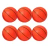 Balls 6pcs 12cm basketball Pas de pompe petits mini enfants basket-balls gonflables pratiques sportives intérieures.