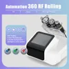 Rolo rotativo automático rf 360 graus, vibração corporal, máquina de lifting facial, queima de gordura, lifting facial, rejuvenescimento da pele