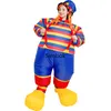 Temadräkt clown Uppblåsbar dräkt för vuxen cosplay reklamaktiviteter tecknad docka kläder roliga fett atmosfär rekvisita