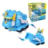 Transformation Toys Robots EST Min GOGO DINO ABS ABS DIGNAGE ABS CAR / AIRPLAN FIGURES REX / Ping / Viki / Tomo Transformation Dinosaur Toys for Kids Gift 230811