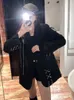 Męskie bluzy bluzy Kosahiki HARAJUKU KALITY KALITY BLAKE GOTHIC PUNK HIP HOP SIDY VINTAGE Blazer Coats Chic Sain Lose Jacket Streetwear 230810