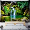 Wandteppiche für das Neujahr natürliche Wald Wandteppich Teppich Hippie Wand Hanging Ästhetic Room Decoration Home Decor R230812