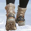 Protezione da roccia non slip cramponi Cramponi tacchette per scarpe pentola per ghiaccio per picchi inverno inverno manganese in acciaio per esterni scarpe HKD230810