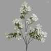 Dekorative Blumen 80 cm künstlich kleiner Wildblumen grünes Blatt Hochzeit Home Decor gefälschte Seidenblum -Arrangement schöne Po Requisiten