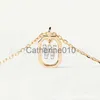 Colliers de pendentif Nouveau collier espagnol PD26 LETTRE PETIT ET PLUMEUX LUMBRE LUMBRE COLLAIRE DE LURME PENDANT PENDANT J230811