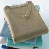 Męskie swetry pullover mężczyźni Sweatek jesienne zima kaszmirowa mieszanka bawełniana ciepła skoczek pull homme koszul