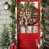 Christmas Decorations Farmhouse Wagon Wheels Wreath Winter Door Hanging Home Outdoor Year Gift