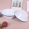 Dinnerware Sets Vegetable Basin Decorative Soup Kitchen Holder Vintage Enamel Retro Bowl Dough Mixing