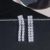 Colliers pendants Collier de diamant flash simple ensemble de boucles d'oreille femelle japonais et coréen léger luxe minoritaire mariage accessoires de style occidental