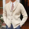 Мужские свитера осенний лацка -свитер кардиган мужские мужчина вязание кармана зима тепло