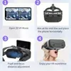 VR Headset Virtual Reality, VR Game 3D Digital Glasses VR, 3D Glasses VR Set 3D Virtual Reality Ggggles, Ajustement VR Glasses Support 7 pouces