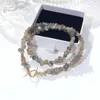 Подвески Lii ji Natural Labradorite Американский 14K Золотой ожерелье, украшения ручной работы ручной работы