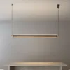 Hängslampor enkla restaurang matbord strip ljus ledande kontor modern lampdesigner hängande dekor belysning fixtur