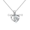 Collane a ciondolo s925 collana di cuore in argento sterling nuovo design da donna adora la collana di moda in argento in argento sterling j230811