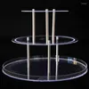 Wine Glasses Three Layers Champagne Tower Cup Bracket For Wedding Party Thickened Acrylic Celebration Opening Accessories