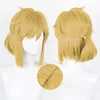 Cosplay Wigs Link Wig Cosplay Twilight Princess Cosplay Blonde Brown Wig Cosplay Anime Wigs Heat Resistant Synthetic Wigs Halloween Wigs 230810