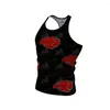 Men's T -skjortor Bodybuilding Tank Tops Män Vest Male Singlet Anime Topstees Fitness Sleeveless Summer 2023 Tight