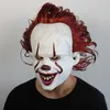 Film Stephen King's It 2 ​​Horror Pennywise Clown Joker Mask Tim Curry Mask Cosplay Halloween Party Props a mené Luminal Mask