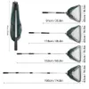 Visaccessoires 190 cm 130 cm 55 cm Telescopisch landingsnet Kleepstok Uitbreidende vlieg Carp Course Sea Mesh voor 230811