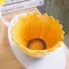 Bowls Originality Modelling Sunflower Salad Ceramics Instant Noodles Lace Eating Container Kitchen Tableware Practical Simple