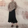 Bluzki damskie qpfjqd żeńskie kobiety z długim rękawem vintage ramie topy guziki 2023 Summer Chinese Style Women Retro Polka Dot Stand