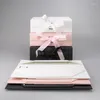 Gift Wrap Pink Present Box With Lids And Changeable Ribbon Magnetic Closure For Luxury Packaging-for Birthdays Bridal Gifts Weddings