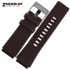 Bekijkbanden 30 mm 28 mm Black High Quality Band Mens -riem voor DZ1089 DZ1123 DZ1132 Vervangende convexe mond 3022mm Zwart 230811