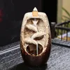 Novelty Items Ceramic Incense Smoke Backflow Waterfall Holder Ornaments for Home Decoration 230810