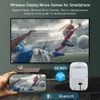 Projektory Salange P82 Projektor 4K wideo Wi -Fi Bluetooth Android Full HD 1080p Mini projektor dla Outdoor Moive 6000 Lumen Zoom Portable TV x0811