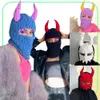 Maschere per biciclette di ciclismo Halloween Halloween Horny Horns Cappello a maglia Feele Warm Full Face Mask Cappello per maschera Cappello Balaclava per outdoor9135348