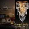 Vägglampa lyx K9 Crystal LED Gold/Silver Living Modern Bedside Restaurant Fashion Lights