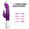 Vibrateurs 12 vitesses Strong Rabbit Vibrator Stimulator Clitoris GSPOT MASSAGER SEX TOYS POUR FEMMES MASTRUBRATEUR ADULT Vagin sexy 230811