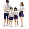 Family Matching Outfits Family Matching Outfits Summer Mum Daughter Dad Son Matching T-shirts Shorts Holiday Beach Matching Couple Outfits R230810