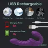 Adult Toys Strapless Strap-on Dildo Vibrator with Remote Control for Women Lesbian Couples G-Spot Double-Ended Adult Sex Toys with 10 Modes 230810