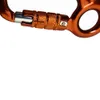 Rock Protection 30KN Triple Locking Aluminum Carabiner Offset with A Captive Eye HKD230810