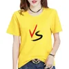 0c-chery p80010# Yaz Kadın T-Shirt Kişiselleştirilmiş Özelleştirme Deseni Mektup Polyester Fiber Sınıf Elbise Yuvarlak Boyun Baskı T-Shirt Sıras