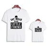 Famille correspondant tenues bonjour mon petit ami famille correspondant bébé t-shirts tenues drôle coton et moi enfants t-shirts bébé