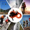 Kaya Koruması Göğüs Yükseliş Tırmanma İpi Artan dişli yüksek iş hayatta kalma sonbahar rappelling 120kg yük turuncu HKD230811