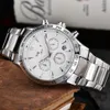 Tissing Classic Series Mens Watch Luxury Business en acier inoxydable Chronographe multifonctionnel Sapphire Mirror Designer Movement Automatic Quartz Watches Montre