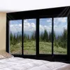 المنسوجات على الطراز الأوروبي نافذة عرض الجدار معلق النسيج الفني بطانية ستارة معلقة في المنزل غرفة المعيشة غرفة نوم يمكن تخصيص R230811