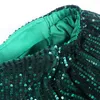 Casual Dresses Sexy Sequined For Women Green Off The Shoulder Lantern Sleeve High Waisted Bodycon Floor Length Elegant Birthday Dress