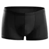 Underpants Ice Silk Breathable Men Boxers Solid Color Thin Seamless Bulge Pouch Briefs Underwear Shorts Men's Panties